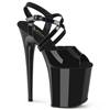 Pleaser - FLAMINGO824 Sandale à bride à la cheville, Pole dance chaussures - Noir Product image